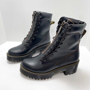 Dr. Martens Karmilla Women's Smooth Leather Heeled Boots Black Sz 9